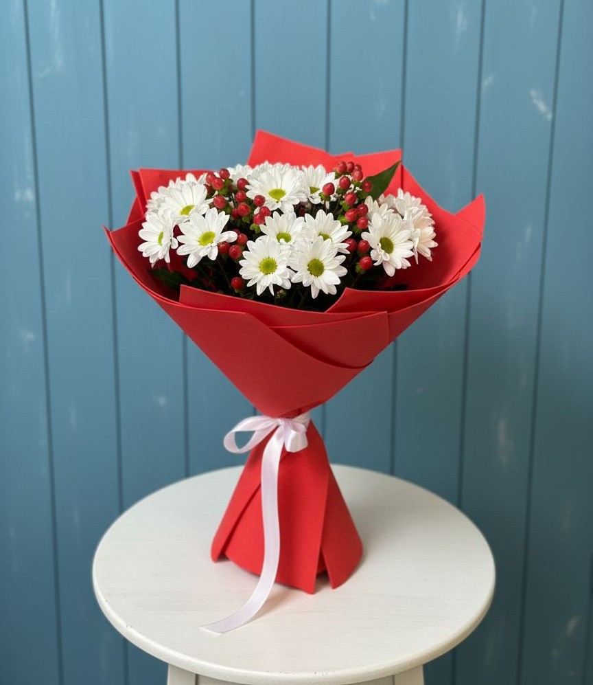 Букет цветов из: Хризантемы в Приморско-Ахтарске