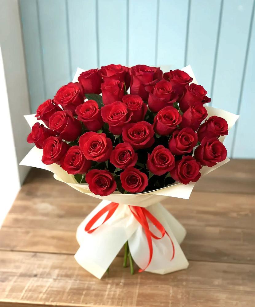 Букет 29 Красных роз в Приморско-Ахтарске