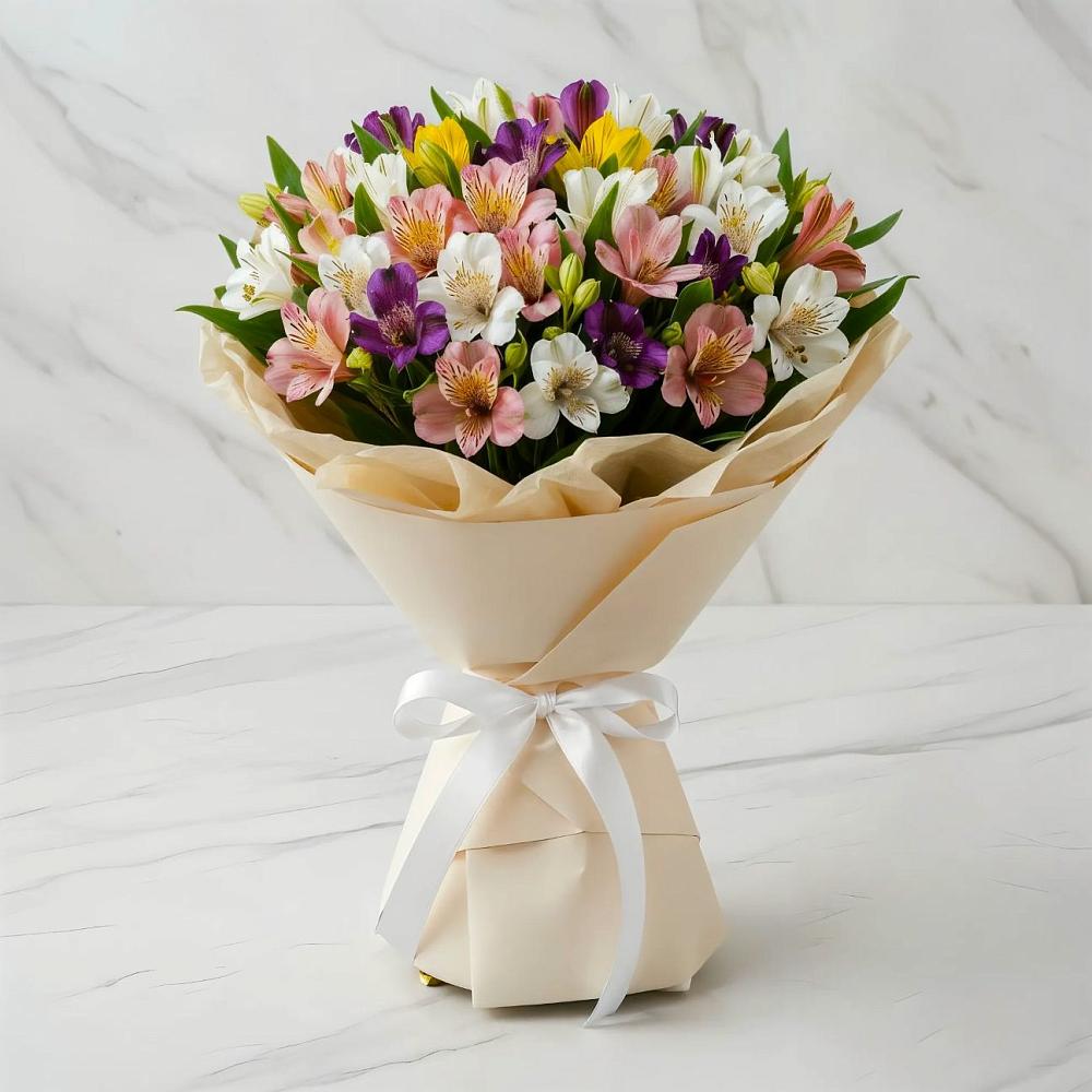 Букет цветов из: Альстромерии в Приморско-Ахтарске