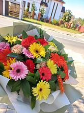 Букет цветов из:  Герберы #REPLACE_PRED# Приморско-Ахтарске