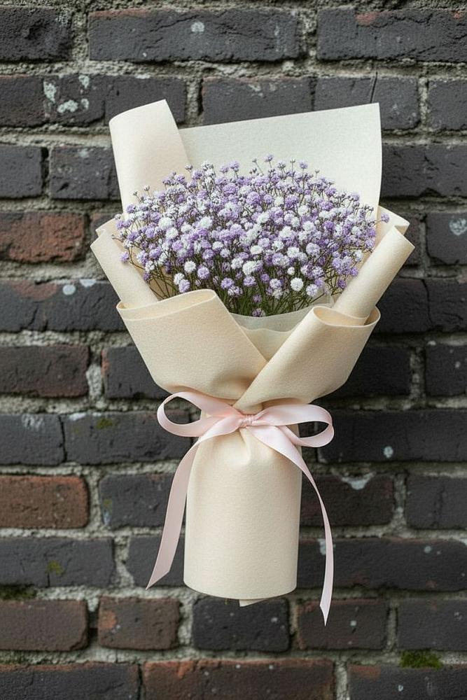 Букет цветов из: Гипсофила в Приморско-Ахтарске