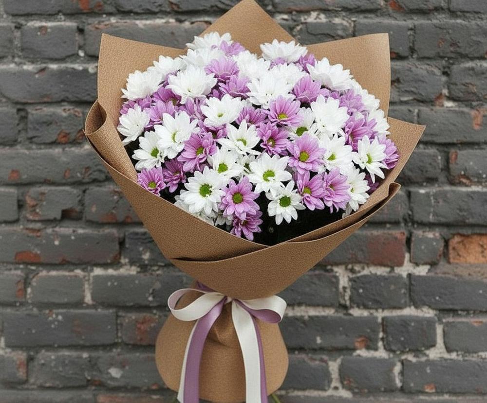 Букет цветов из: Хризантемы в Приморско-Ахтарске