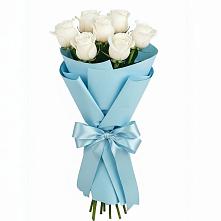 Букет 7 белых роз Проуд #REPLACE_PRED# Приморско-Ахтарске