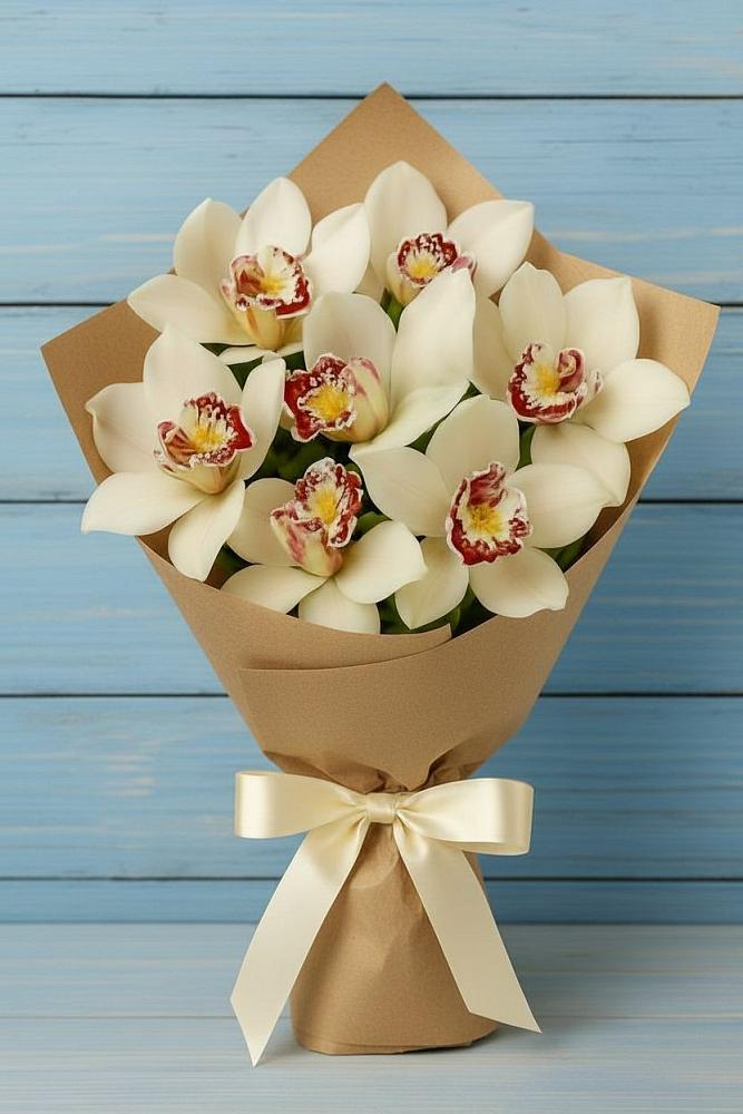 Букет цветов из: Орхидеи и Розы в Приморско-Ахтарске